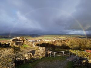 abziehendes Regenwetter über Schalkau